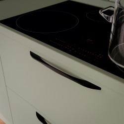 Emuca 20 poignées pour meuble Emuca Varna L247mm entraxe 224mm peint en noir Kobleo