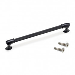 Emuca 20 poignées pour meuble Emuca Suez L248mm entraxe 224mm peint en noir Kobleo