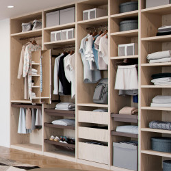 Emuca Range-chaussures Emuca Moka pour armoire 864-894mm acier couleur moka Kobleo