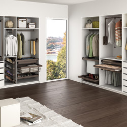 Emuca Range-chaussures Emuca Moka pour armoire 864-894mm acier couleur moka Kobleo