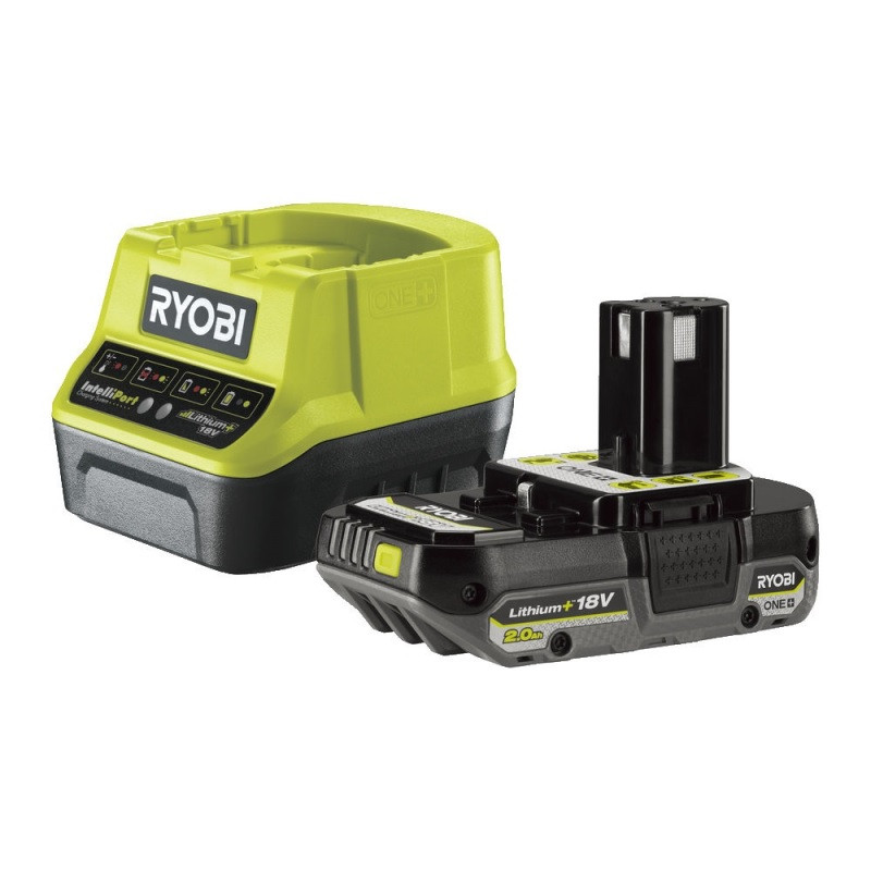 Ryobi Chargeur et batterie Ryobi RC18120-120C One+ 18V 2Ah Kobleo