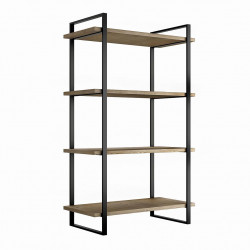 Emuca Etagère Emuca Lader avec structure et tablettes hauteur 1150mm noir Kobleo