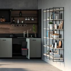 Emuca Structure pour étagère Emuca Lader hauteur 1790mm acier noir Kobleo