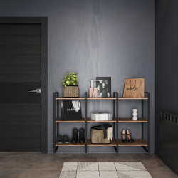 Emuca Structure pour étagère Emuca Lader hauteur 1790mm acier noir Kobleo