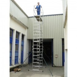 Escalux Echafaudage Aluminium C: 150 Kg Haut. Travail 7 m Kobleo