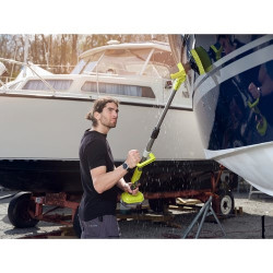 Ryobi Brosse motorisée télescopique Ryobi R18TPS-120G 18V One+ rotative Kobleo