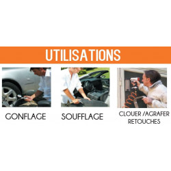 Mecafer Compresseur d’air 1,5CV 2 litres SUPER BOXY Kobleo