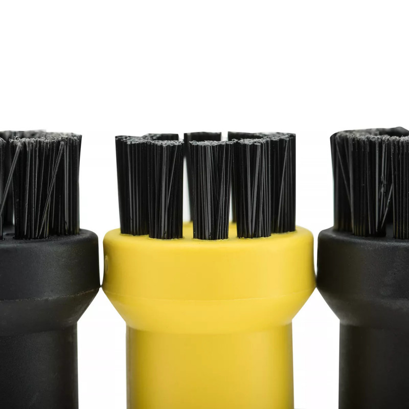 Karcher Jeu de brosses rondes 28632640 noires et jaunes Karcher Kobleo Karcher Jeu de brosses rondes 28632640 noires et jaunes Karcher Kobleo