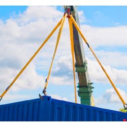 Levac Elingue ronde 4428R30 textile rouge 3m CMU 5000Kg Levac Kobleo