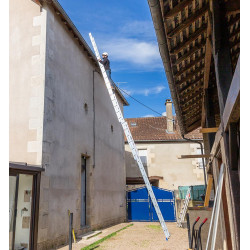 Hailo Echelle coulissante à corde 3 plans 3x16 échelons 150kg Hailo Kobleo