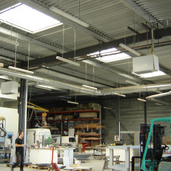 Sovelor Aérotherme vertical Sovelor AGVX80G31 gaz propane 80kW 230V 37mbar Kobleo