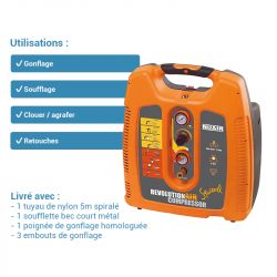 Mecafer Compresseur d'air Squirrel Revolutionair 1,5CV 6L Mecafer Kobleo Mecafer Compresseur d'air Squirrel Revolutionair 1,5CV 6L Mecafer Kobleo