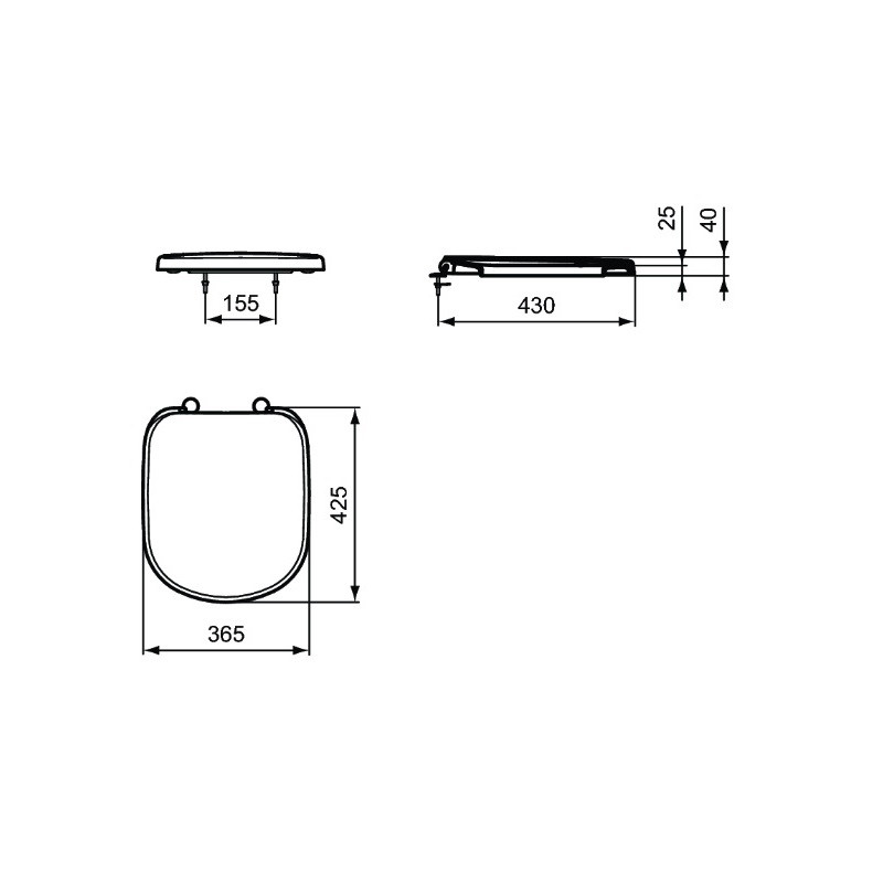 Ideal standard Abattant Kheops recouvrant blanc thermodur Ideal Standard Kobleo Ideal standard Abattant Kheops recouvrant blanc thermodur Ideal Standard Kobleo