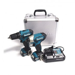 Makita Perceuse visseuse clé à chocs Makita CLX224X 12V batteries et coffret Kobleo