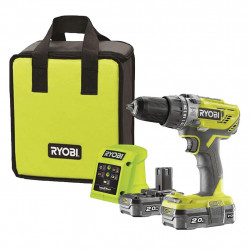Ryobi Perceuse visseuse à percussion Ryobi R18PD3-220S 18V 2Ah Li-Plus 50Nm Kobleo