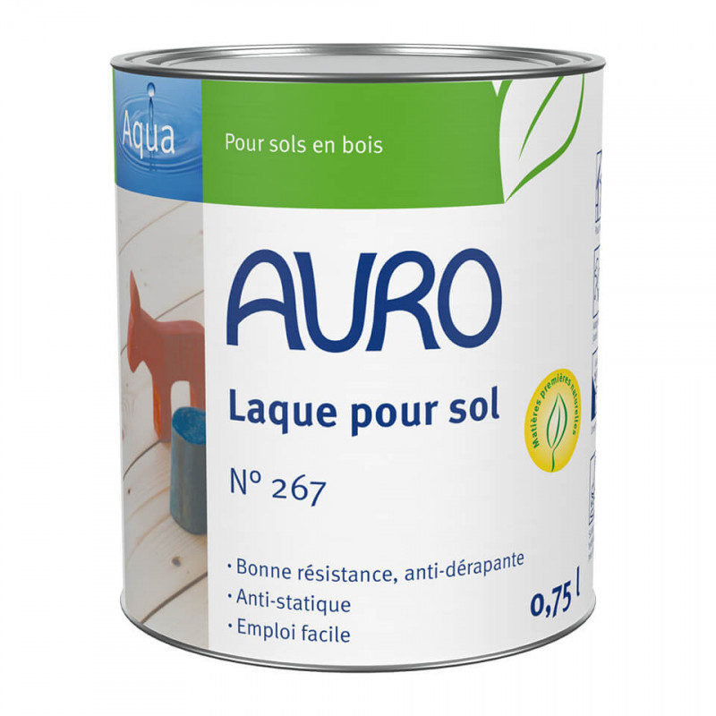 Auro Laque pour sol Auro n°267 0,75l aspect brillant prêt à l'emploi Kobleo
