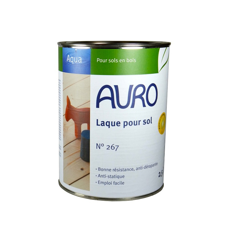 Auro Laque pour sol Auro n°267 2,5l aspect brillant prêt à l'emploi Kobleo