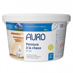 Auro Peinture à la chaux Auro n°326 10l intérieur blanc anti-moisissure Kobleo
