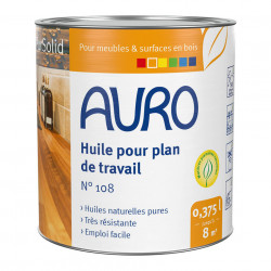 Auro Huile Auro PurSolid n°108 pour plan de travail 0,375L prêt à l'emploi Kobleo