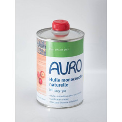 Auro Huile monocouche naturelle Auro PurSolid n°109-90 1L sans solvant Kobleo