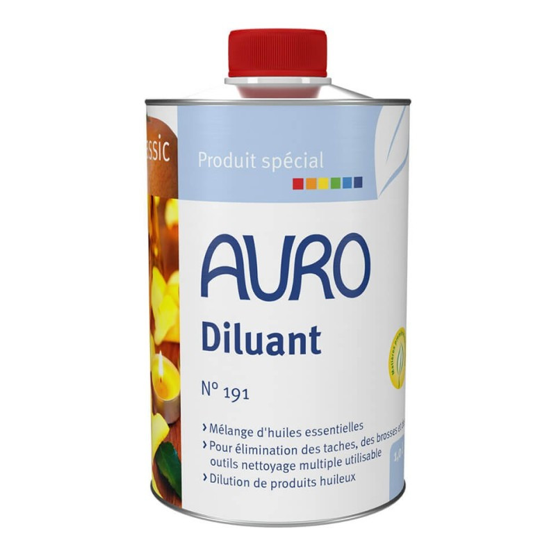 Auro Diluant végétal Auro n°191 1L à base d'huile essentielles d'orange Kobleo
