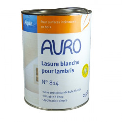 Auro Lasure blanche pour lambris Auro n°814 2,5L Kobleo