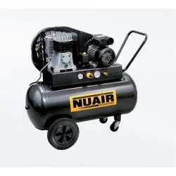 Nuair Compresseur à air 3HP 2,2kW Monophasé 90L Lubrifié B2800B/3M/100 TECH Kobleo