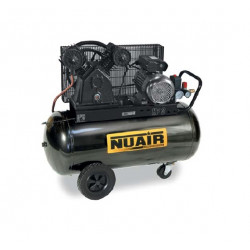 Nuair Compresseur à air bi-cylindre V 3CV 22kW 230V Monophasé 90L lubrifié V Kobleo