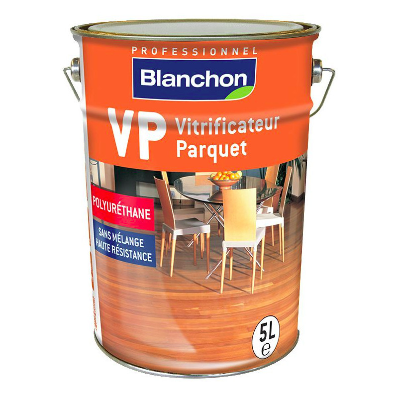 Blanchon Vitrificateur parquet Blanchon VP 5L aspect mat soie cire naturel Kobleo