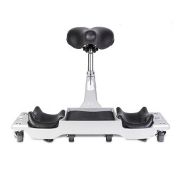 Rubi Siège ergonomique Rubi SR-1 aluminium 130kg avec 7 roues en caoutchouc Kobleo