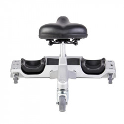 Rubi Siège ergonomique Rubi SR-1 aluminium 130kg avec 7 roues en caoutchouc Kobleo