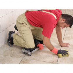 Rubi Siège ergonomique Rubi SR-1 aluminium 130kg avec 7 roues en caoutchouc Kobleo