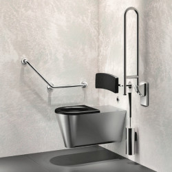 Delabie Barre de maintien Delabie 35082S coudée 135° inox satiné 400x400mm Kobleo