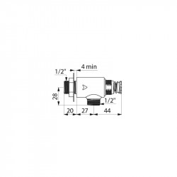 Delabie Robinet mural Delabie Tempostop 3l/min pour lave-mains temporisé Kobleo