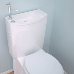 Wirquin Réservoir Wirquin Ise'O bas combiné lave-mains 38x18x41,2cm blanc Kobleo