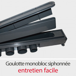 Wirquin Caniveau de douche Wirquin Venisio complet L800mm Kobleo