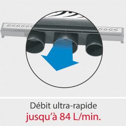 Wirquin Caniveau de douche Wirquin Venisio complet L800mm Kobleo