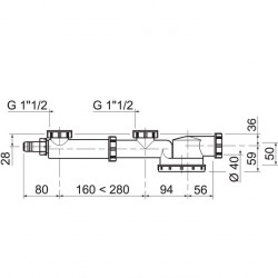 Wirquin Ensemble 2 bacs 160 à 280 mm gain de place Kobleo