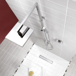 Wirquin Caniveau Wirquin Venisio Slim L700mm pour douche à l'italienne Kobleo