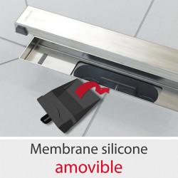Wirquin Caniveau Wirquin Venisio Slim L700mm pour douche à l'italienne Kobleo