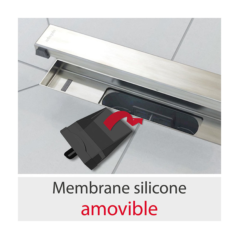 Wirquin Caniveau Wirquin Venisio Slim L700mm pour douche à l'italienne Kobleo Wirquin Caniveau Wirquin Venisio Slim L700mm pour douche à l'italienne Kobleo