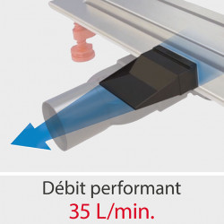 Wirquin Caniveau Wirquin Venisio Slim L700mm pour douche à l'italienne Kobleo