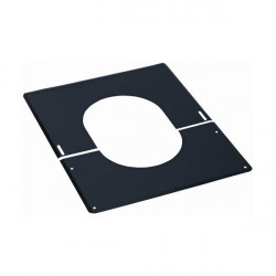 TEN Plaque de finition TEN 482418 inox 30° à 45° D180mm noire Kobleo