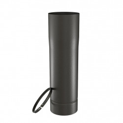 TEN Tuyau coulissant TEN 348541 émail noir mat 50cm D150mm avec bague Kobleo