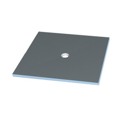 Wedi Receveur Wedi Fundo Primo carré 1000x1000x40mm écoulement centré Kobleo