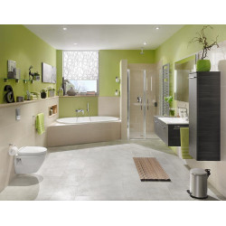 Wedi Receveur Wedi Fundo Primo carré 1000x1000x40mm écoulement centré Kobleo