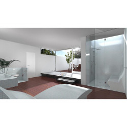 Wedi Receveur Wedi Fundo Primo rectangulaire 90x75x4cm écoulement centré Kobleo