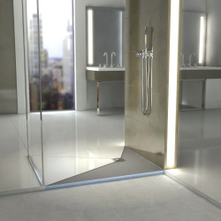 Wedi Receveur Wedi Fundo Primo rectangulaire 160x90x4cm écoulement excentré Kobleo