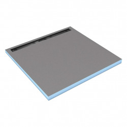 Wedi Receveur Wedi Fundo Riolito Neo 100x100x5cm écoulement excentré 80cm Kobleo