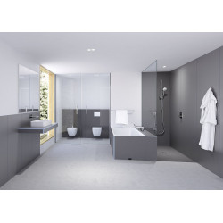 Wedi Tablier de baignoire Wedi Bathboard 770x600x20mm gris et bleu Kobleo
